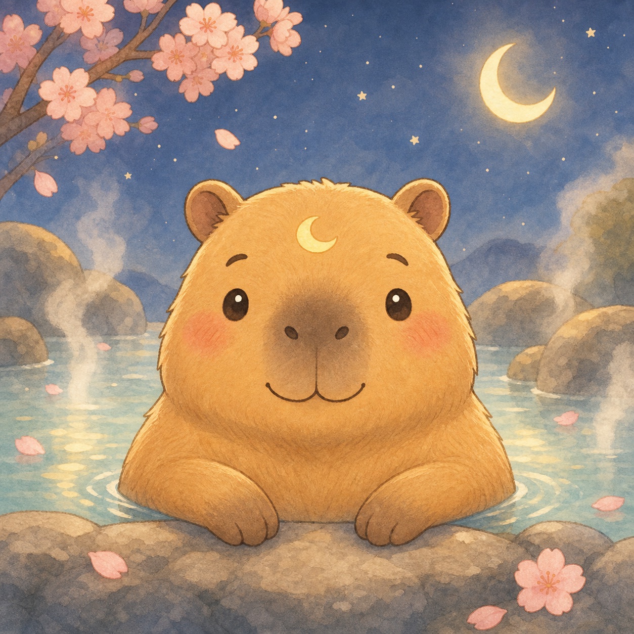 Moon Capy aura portrait